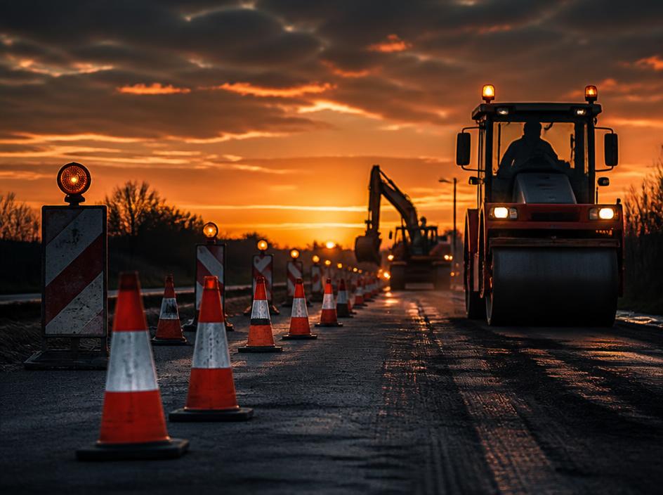 Verkeersmaatregelen worden verwijderd van een Nederlandse weg